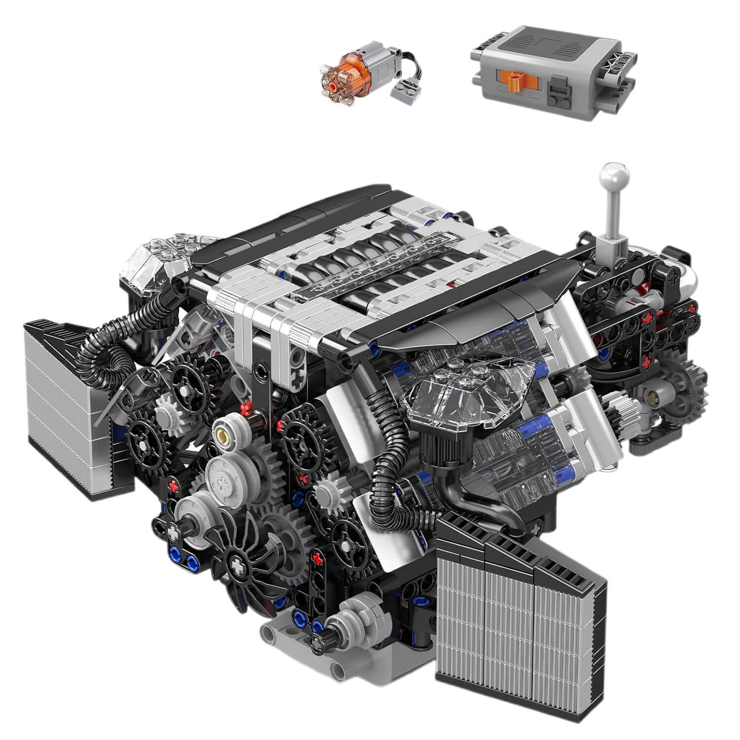 Twin Turbo W12 German Engine 870pcs