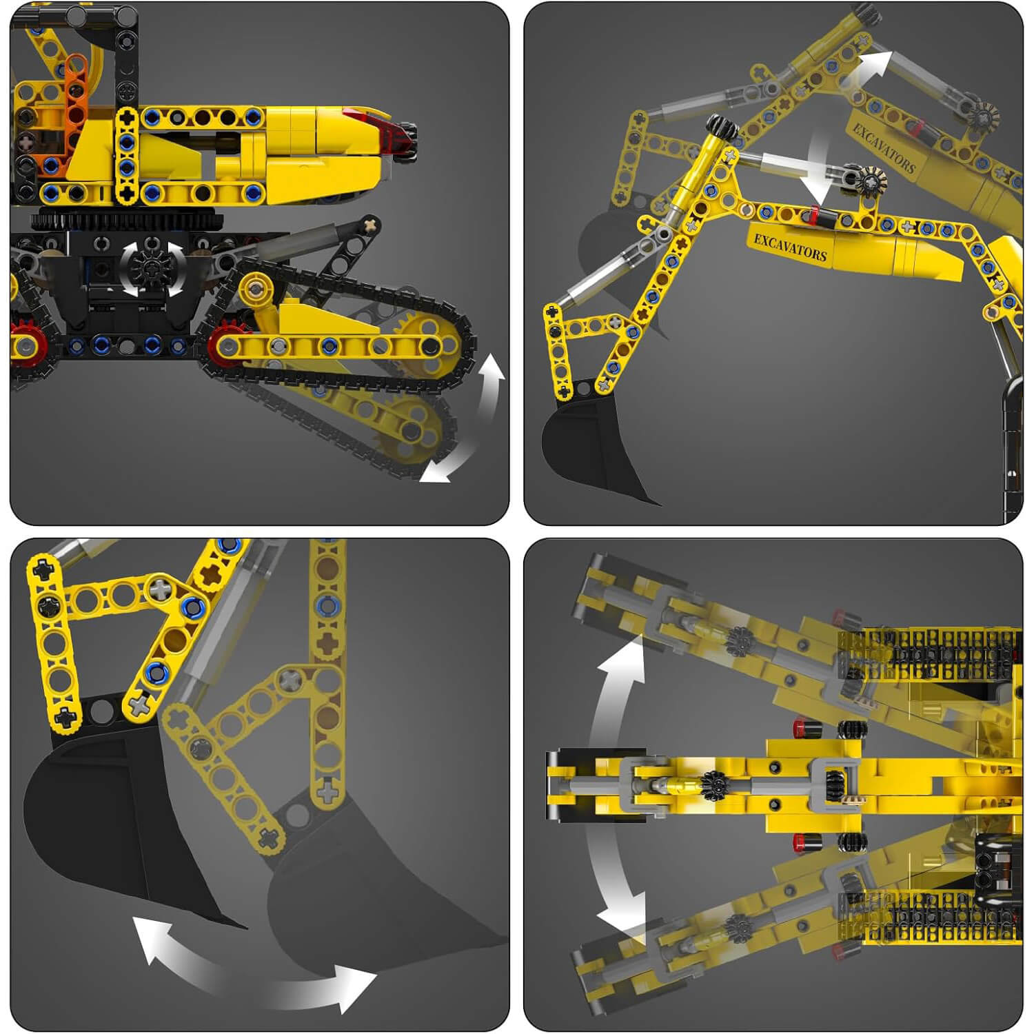 Tracked Construction Excavator 839pcs