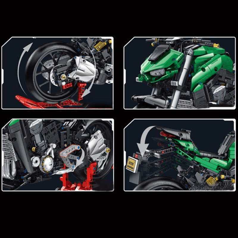 GREEN SAMURAI MOTORCYCLE | 2088PCS