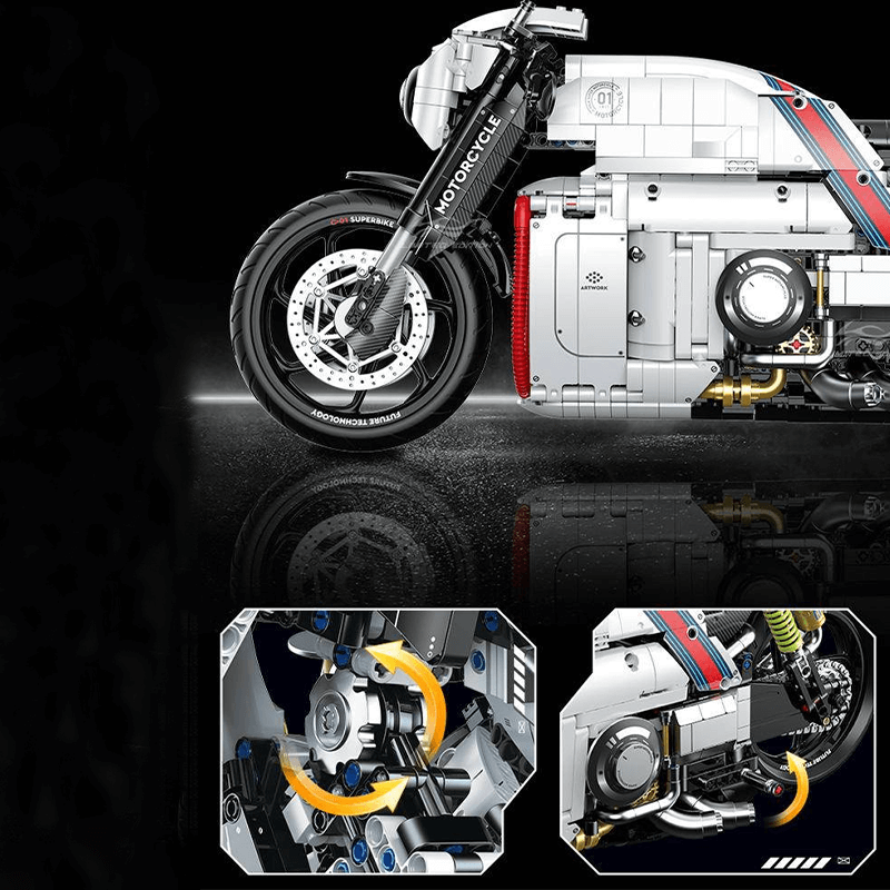 EXPLOSION MECHA SPORTS BIKE | 2615PCS