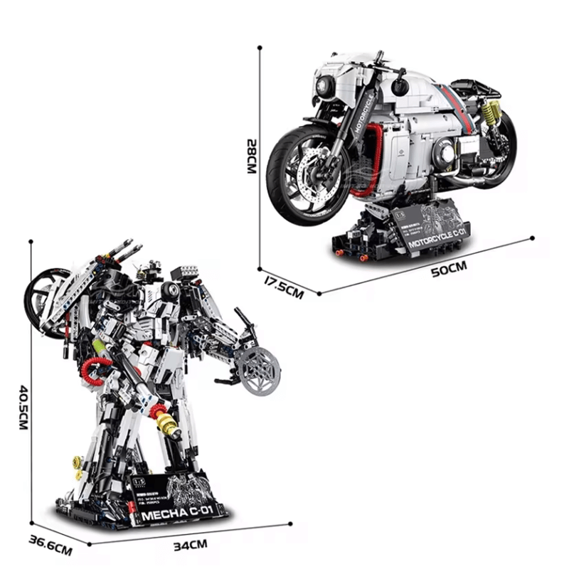 EXPLOSION MECHA SPORTS BIKE | 2615PCS