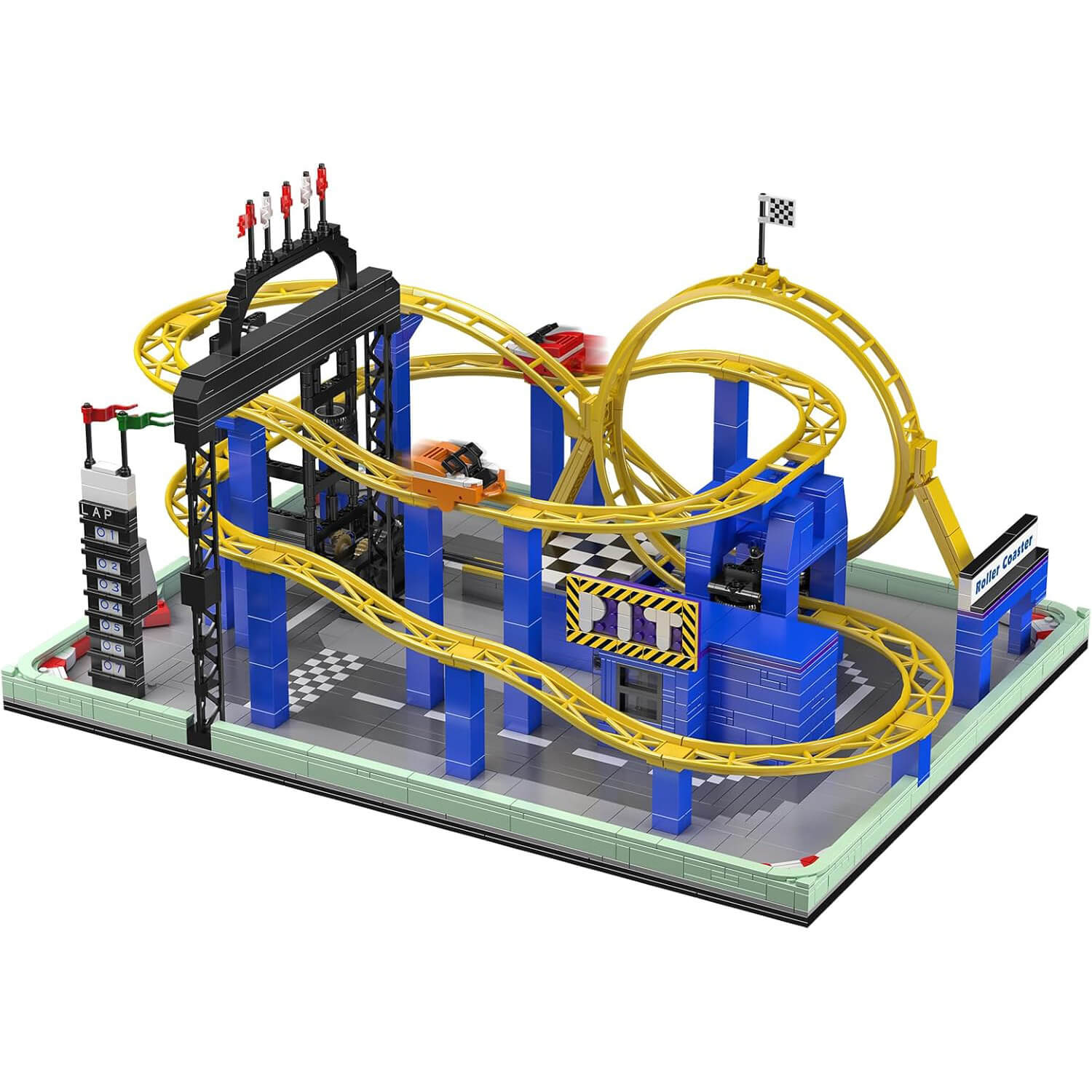 Motorised Roller Coaster 1706pcs