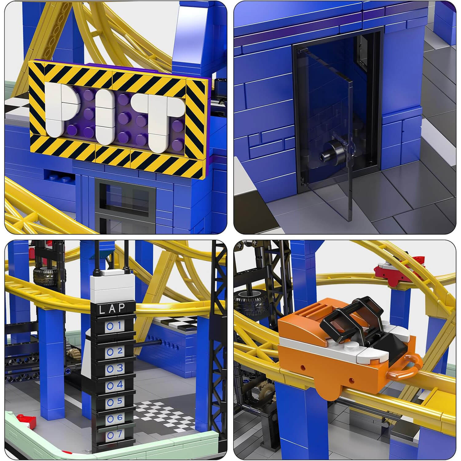 Motorised Roller Coaster 1706pcs