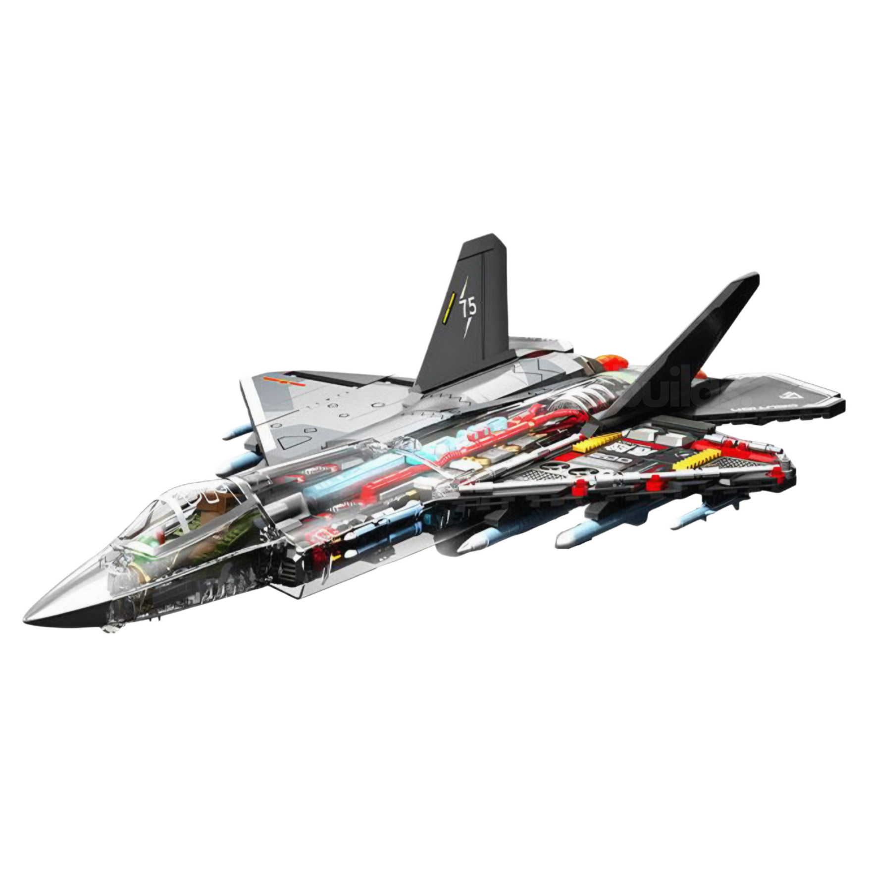 TRANSPARENT J-35 TACTICAL JET | 1324PCS