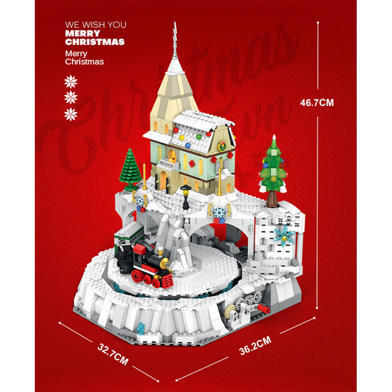 Christmas Train Kinetic Sculpture 1200pcs